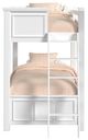 Elements International Hampton Kids White Twin/Twin Loft Bed with Ladder-2