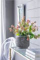 A & B Home Gray 7.5" Noam Planter-5