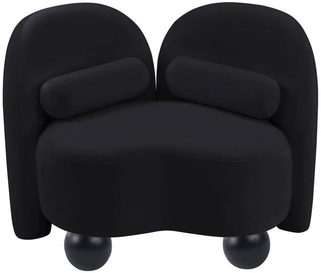 Meridian Furniture Daphne Black Velvet Accent Chair-1