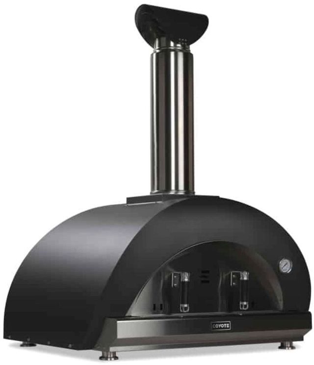 Coyote® DUOMO 40" Matte Black Wood-Fired Pizza Oven-1