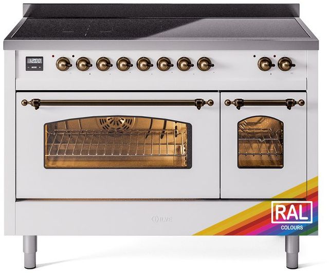 Ilve® Nostalgie II Series 48" Custom RAL Color Pro Style Induction Range-0