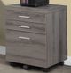 Monarch Specialties Inc. Dark Taupe Filing Cabinet-0