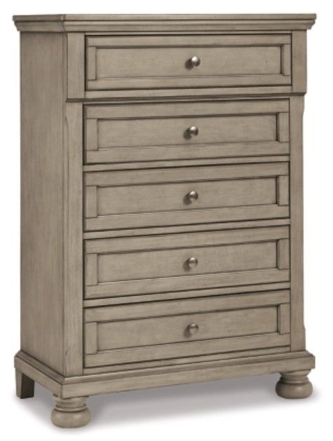 Signature Design by Ashley® Lettner 6-Piece Light Gray Full Sleigh Bed Set-3
