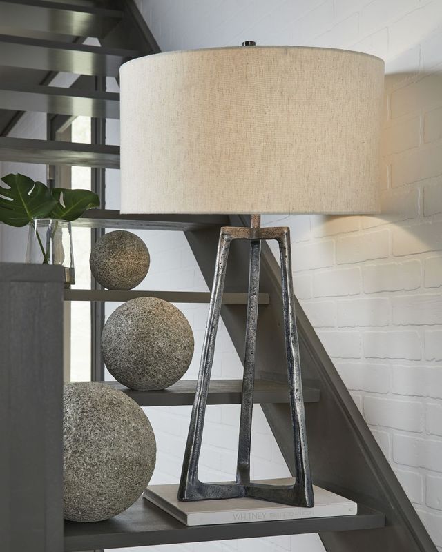 Signature Design by Ashley® Wynlett Antique Pewter Table Lamp-3
