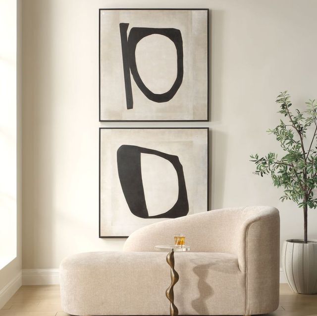 Uttermost® Characters 2-Piece Hand Painted Abstract Art Set-1