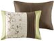 Olliix by Madison Park Serene 7 Piece Green California King Embroidered Comforter Set-3