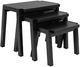 Brassex Inc. 3-Piece Distressed Black Nesting Table Set-0
