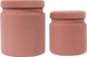 TOV Furniture by TOV Slashed Set of 2 Blush Kris Storage Ottomans-0