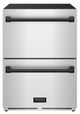 Thor Kitchen® Gordon Ramsay 24" 5.4 Cu. Ft. Stainless Steel Outdoor Under-Counter Refrigerator with Black Handle-0