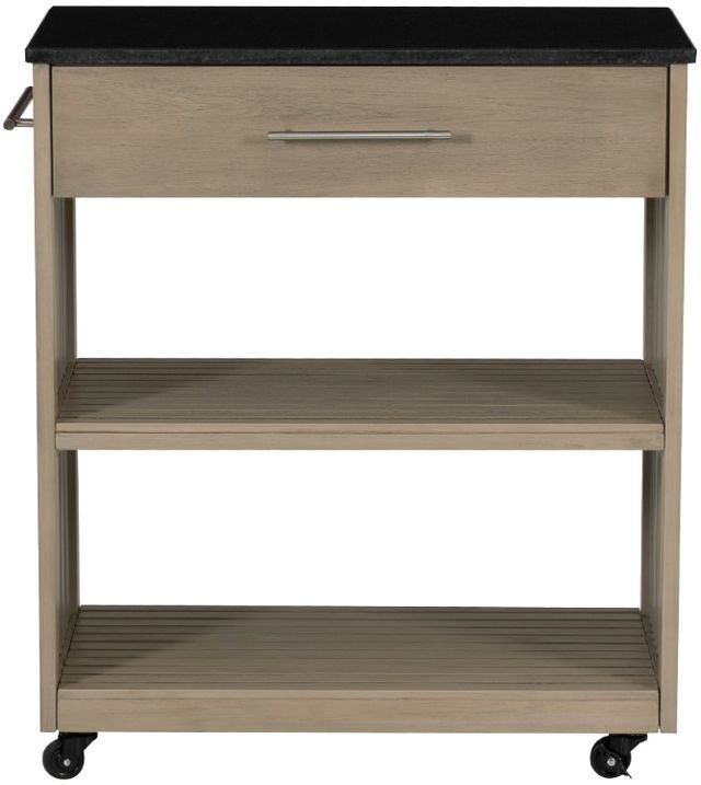 Linon Giovanna Black/Gray Kitchen Cart-2