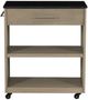 Linon Giovanna Black/Gray Kitchen Cart-2