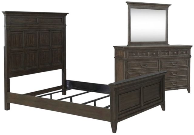 Liberty Furniture Paradise Valley 3-Piece Saddle Brown Queen Panel Bedroom Set-0