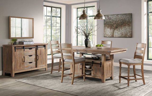 Intercon Highland Rustic Sandwash Counter Table-1