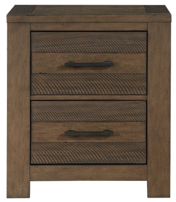 Mazin Furniture Conway Antique Brown Nightstand-1