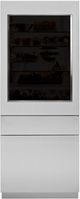 Monogram® 30" Stainless Steel Left Hinge Wine Cooler Glass Door Panel Kit-0