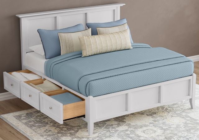A-America® Westlake White Eastern King Storage Panel Bed-2