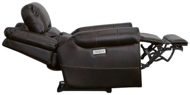 Flexsteel® Oscar Brown Power Recliner with Power Headrest-6