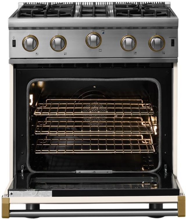 Viking® 5 Series 30" Pure White Liquid Propane Pro Style Gas Range-1