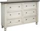 International Furniture Direct Stone Ivory/Weathered Gray Dresser-1