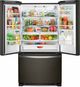 Whirlpool® 22.1 Cu. Ft. Fingerprint Resistant Black Stainless French Door Refrigerator-2