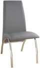 Furniture of America® Wailoa 2-Piece Chrome/Gray Dining Side Chair Set-0