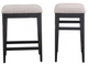 Winners Only® Woodbridge 2-Piece Ebony Bar Stool Set-0