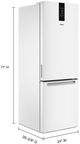Whirlpool® 24" 13.0 Cu. Ft. White Bottom Freezer Refrigerator-2
