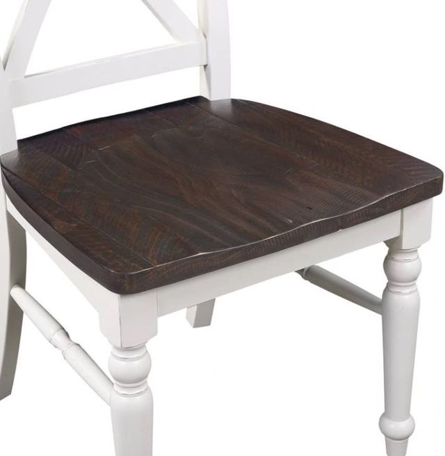 Emerald Home Mountain Retreat Antique White Dining Chair-4