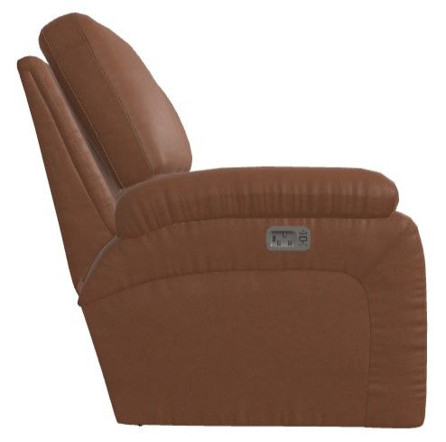 La-Z-Boy® Greyson Caramel Leather Power Reclining Sofa with Headrest-2