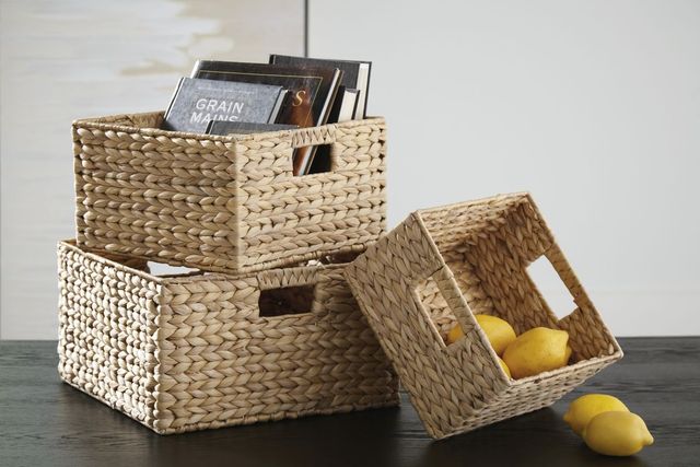 Signature Design by Ashley® Elian 3-Piece Brown Basket Set-2