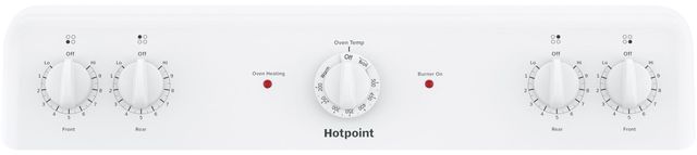 Hotpoint® 30" White Freestanding Electric Range-2