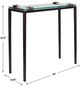Uttermost® Averona Bronze Glass Top Accent Table-2