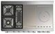 Ilve® Majestic III 48" Custom Pro Style Dual Fuel Liquid Propane Range with Triple Glass Door and Chrome Trim-2