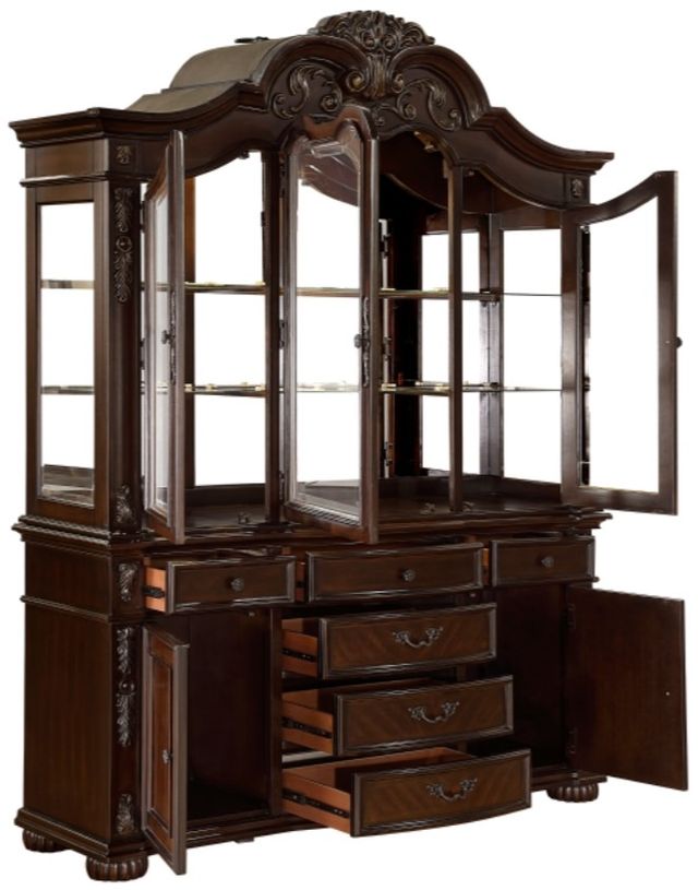 Homelegance® Adelina Cherry Buffet and Hutch-3