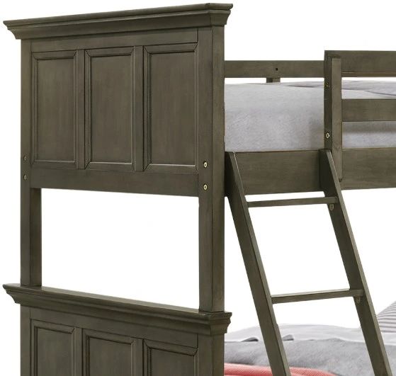 Intercon San Mateo Gray Youth Twin/Twin Bunk Bed-2