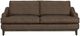 International Furniture Direct Alfa Brown Faux Leather Sofa-1