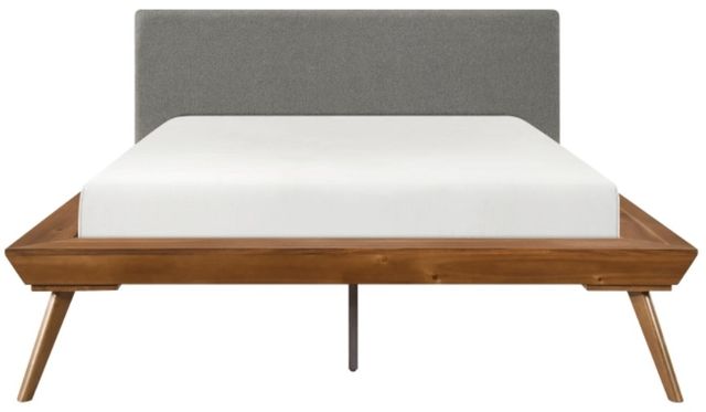 Homelegance® Wrenn Chestnut/Dark Gray Queen Platform Bed-2