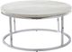 Steve Silver Co. Echo White Cocktail Table with Chrome Base-0