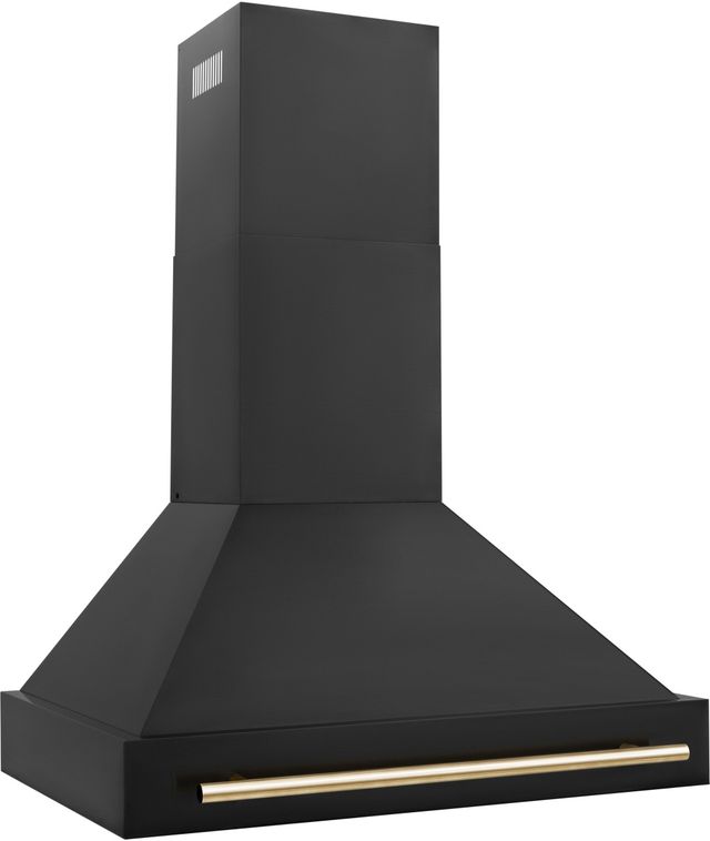 ZLINE Autograph Edition 36" Black Stainless Steel Wall Mounted Range Hood-1