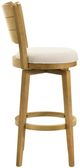 Armen Living Winsley 3-Piece Amber Stone/White Barstool Set-3