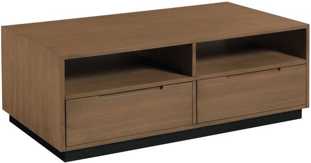 Hammary® Gibbs Manhattan Rectangular Coffee Table with Black Base-0