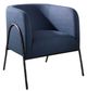 Uttermost® Jacobsen Aged Black/Denim Barrel Chair-0