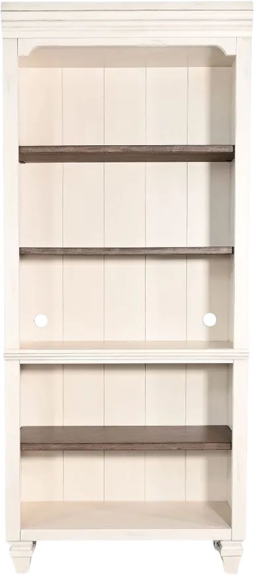 Sunny Designs™ Pasadena Home Office Buckskin/Marble White Bookcase -2