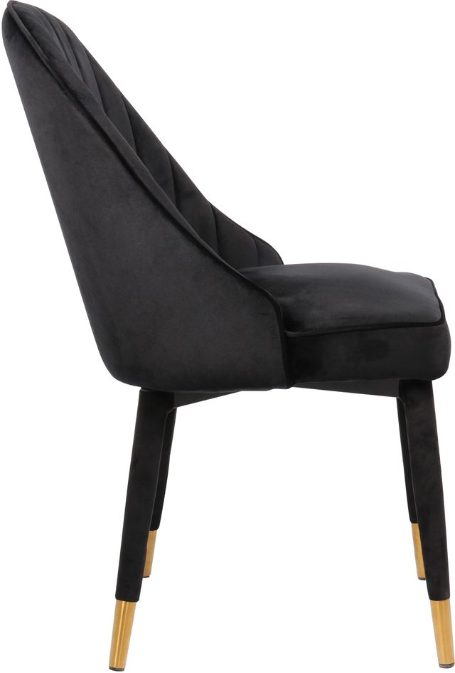 Meridian Furniture Belle Black Velvet Dining Chair-2