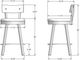 Amisco Customizable Lauren Upholstered Counter Stool-1