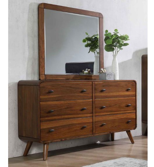 Coaster® Robyn Dark Walnut Dresser with Mirror-1