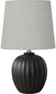 Monarch Specialties Inc. Black Resin Table Lamp with Grey Shade-0