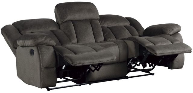 Homelegance® Laurelton Chocolate Double Manual Reclining Sofa-3