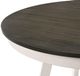 New Classic® Home Furnishings Maisie Brown Round Dining Table with White Base-4