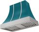 AGA Cascade 36" Salcombe Blue Wall Mounted Range Hood  with Brushed Nickel Trim-0
